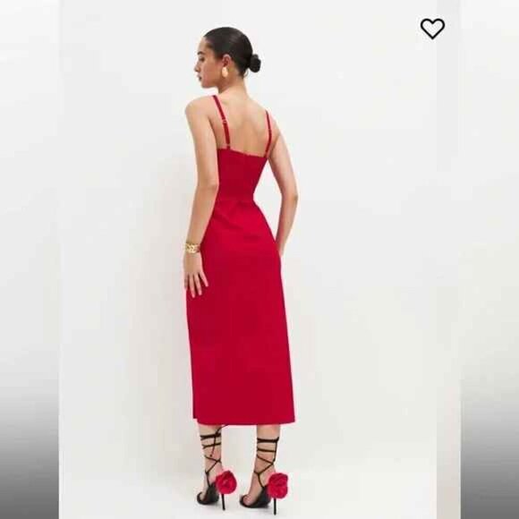 Reformation Alfred Dress in Cherry - Picture 5 of 16